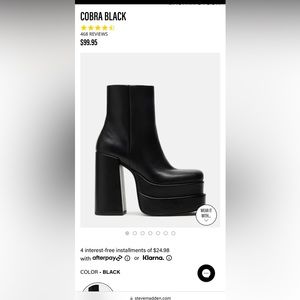 Steve Madden Cobra Black 8